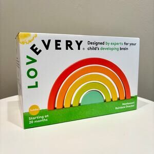 NEW Lovevery Montessori Rainbow Stacker Wooden Baby Toddler Toy